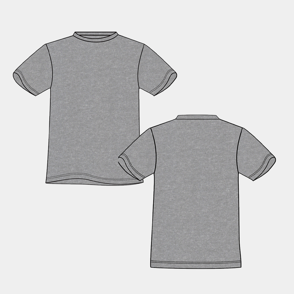 Camiseta lisa - Sem detalhes - Kit enxoval do Aluno - Recruta