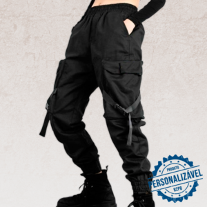 Calça Cargo Hip Hop Streetwear Feminina