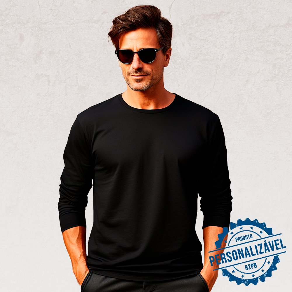 Camiseta Manga Longa Masculina